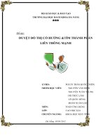 DUYỆT đồ THỊ có HƯỚNG và tìm THÀNH PHẦN LIÊN THÔNG MẠNH ( có chương trình chạy) 