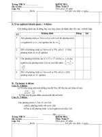 Bài giảng DE KIEM TRA TOAN 9 HKII