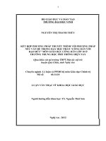 Kết hợp phương pháp thuyết trình với phương pháp nêu vấn đề trong dạy học phần công dân với đạo đức môn giáo dục công dân lơp 10 ở trường trung học phổ thông hiện nay 