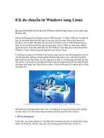 Tài liệu 8 lý do chuyển từ Windows sang Linux pdf