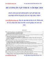 Tài liệu ĐỀ CƯƠNG ÔN TẬP TƯ TƯỞNG HỒ CHÍ MINH -NĂM HỌC 2010 pdf