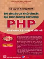 Kỹ thuật và thủ thuật lập trình hướng đối tượng php - tập 1 
