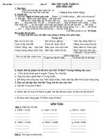 Bài giảng Bai tap cuoi tuan 21