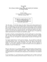 TipS on talkS OR how to keep an audience attentive, alert, and around 