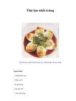 Tài liệu Thịt lợn nhồi trứng ppt