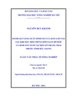 đánh giá năng suất sinh sản của đàn lợn nái sau khi mắc hội chứng rối loạn hô hấp và sinh sản nuôi tại một số trang trại thuộc tỉnh bắc giang 