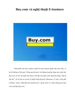 Tài liệu Buy.com và nghệ thuật E-business pdf