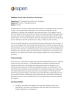 Tài liệu Oracle Data Warehouse Developer  pdf
