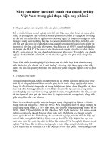 Tài liệu Nâng cao năng lực cạnh tranh của doanh nghiệp Việt Nam trong giai đoạn hiện nay phần 3 pptx