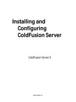 Tài liệu Installing and Configuring ColdFusion Server doc