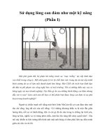 Tài liệu Sử dụng lòng can đảm như một kỹ năng (Phần I) pdf