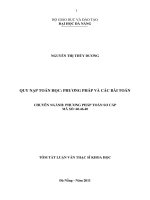 Quy nạp toán học phương pháp và các bài toán 