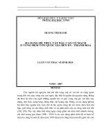 Đa dạng hệ thực vật bậc cao có mạch ở vùng đệm vườn quốc gia bến en  thanh hoá 