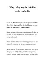 Tài liệu Phòng chống ung thư, hãy khởi nguồn từ nhà bếp ppt