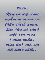 Tài liệu Tập làm văn mẫu 