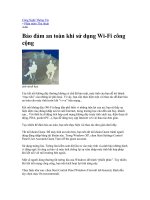 Tài liệu Bảo đảm an toàn khi sử dụng Wi-Fi công cộng doc