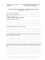 Tài liệu Mẫu đánh giá dành cho Giáo viên