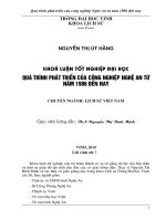 Quá trình phát triển của công nghiệp nghệ an từ năm 1986 đến nay 