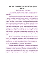 Tài liệu Chế độ ăn - Dinh dưỡng - Tập luyện cho người bệnh gan (Phần 1&2) docx