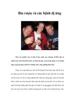 Tài liệu Bia rượu và các bệnh dị ứng ppt