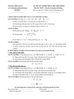 DE ON THI TOT NGHIEP THPT MON TOAN DE 3  CO DAP AN  