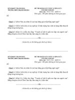 Tài liệu đề thi khối ngữ văn 10, 2011