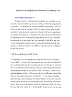 Tài liệu Lợi ích của việc trồng đậu nành luân canh sau vụ lúa Đông Xuân ppt