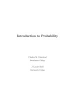 Tài liệu Introduction to Probability doc
