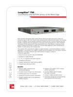 Tài liệu LoopStar® 750 Cost-Effective Ethernet/TDM Services at the Metro Edge pptx