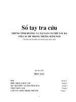 Bài giảng Mot so benh thuong gap o tre nho