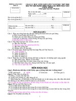 Tài liệu đề thi tiểu học chọn hsg