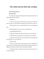 Tài liệu Tiêu chuẩn chon lọc Hươu đực cái giống doc