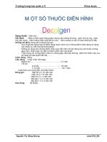 Tài liệu Một số loại thuốc điển hỉnh docx