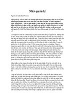 Tài liệu Nhà quản lý ppt