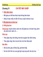 Tài liệu Chương 15: Chi tiết máy ghép ppt