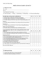 Bài giảng bản hỏi sau tap huan