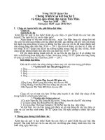 Gián án chương trình sơ kết học kì I năm 2011