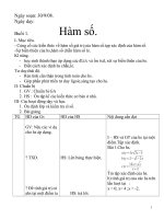 Tài liệu Giáo án giảng dạy : Hàm số pdf