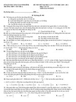 Tài liệu de thi thư ĐH cực hay