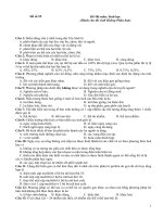 Tài liệu Đề trắc nghiệm ĐH môn Sinh (Không phân ban)_Số 55 docx