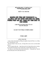 Luận văn nghiên cứu tổng hợp perovskite la1 x caxmno3 cấp hạt nano trên nền sio2 bằng phương pháp SOL  GEL, khảo sát tính chất từ của chúng 