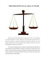 Tài liệu Nghệ thuật sinh tồn của các công ty tư vấn luật doc