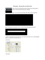 Tài liệu Photoshop - Hướng dẫn tạo thanh Menu pdf