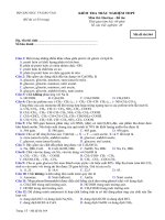Tài liệu Bộ đề thi thử trắc nghiệm hóa hệ bổ túc đề 2 pptx