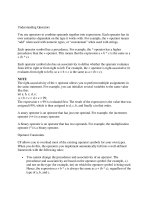 Tài liệu Understanding Operators ppt