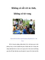 Tài liệu Không có sốt rét ác tính, không có tử vong pdf