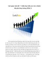 Tài liệu Lật ngược tình thế - 7 chiến lược biến các rủi ro thành đột phá tăng trưởng (Phần 2) pptx