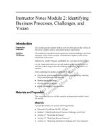Tài liệu D02_1585Instructor Notes Module 2: Identifying Business Processes, Challenges, and Vision ppt