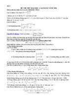 Bài giảng đề đáp án thi thử toán ĐH số 5 có đáp án