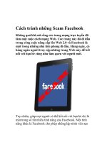 Tài liệu Cách tránh những Scam Facebook docx